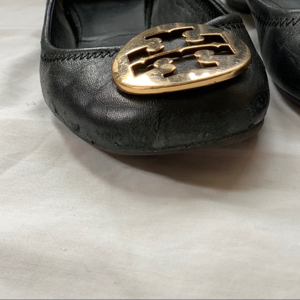 Black Tory Burch Minnie leather flats - Picture 5 of 8